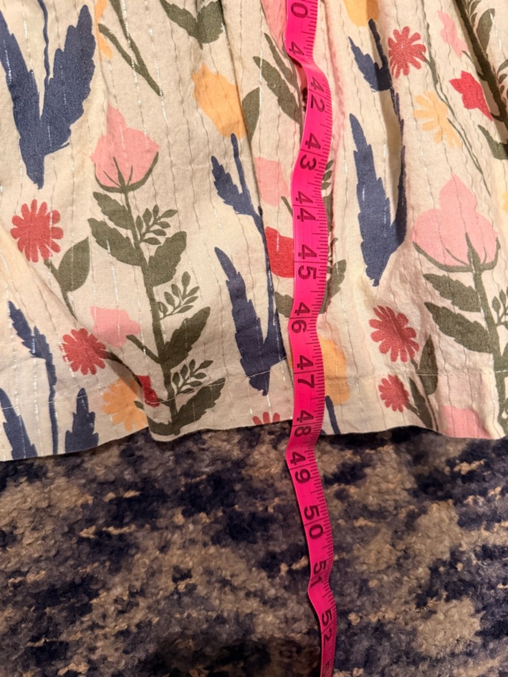 Pink Chicken Cream Floral Tiered V-Neck Dress - Picture 5 of 6